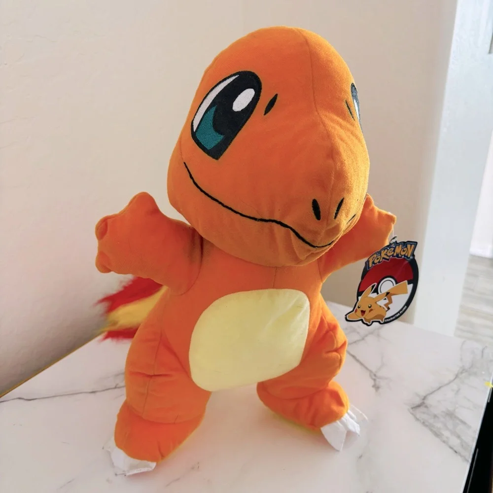 Pokemon 2017 Charmander Nintendo Jumbo 14” Plush Toy Stuffed Animal Toy‎ Factory